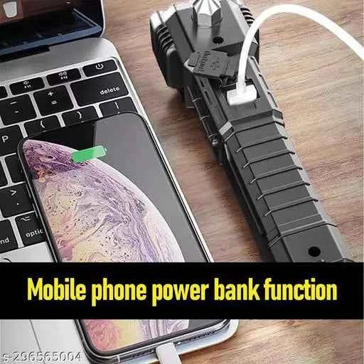 Rechargeable LED Torch – Emergency Hammer & Glass Cutter | Indo Glow