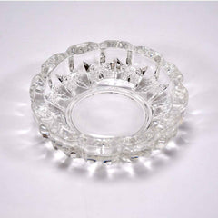 Crystal Glass Ashtray – Round Cigar & Cigarette | Styleva