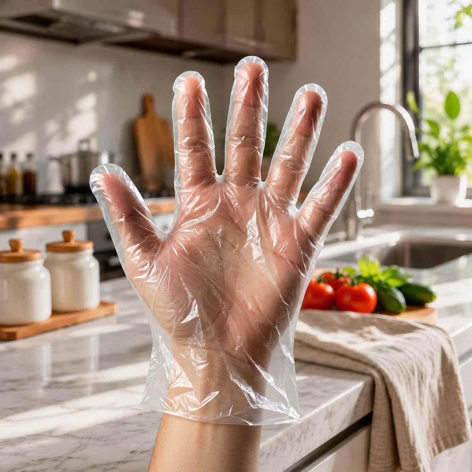 Disposable Plastic Gloves Ð Hygienic & Convenient for Food & Cleaning