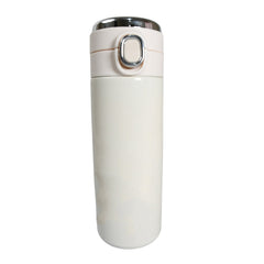 A person holding the portable and leak-proof Smart Insulated Water Bottle, ideal for daily use.