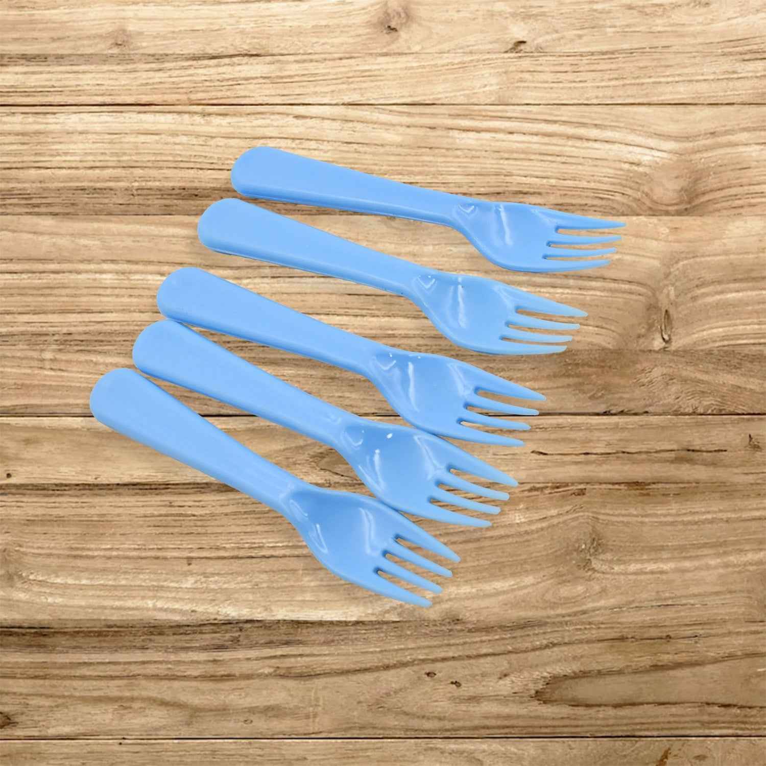 Reusable Plastic Forks – 5-Piece Heavy Duty Set | Serve Stellar
