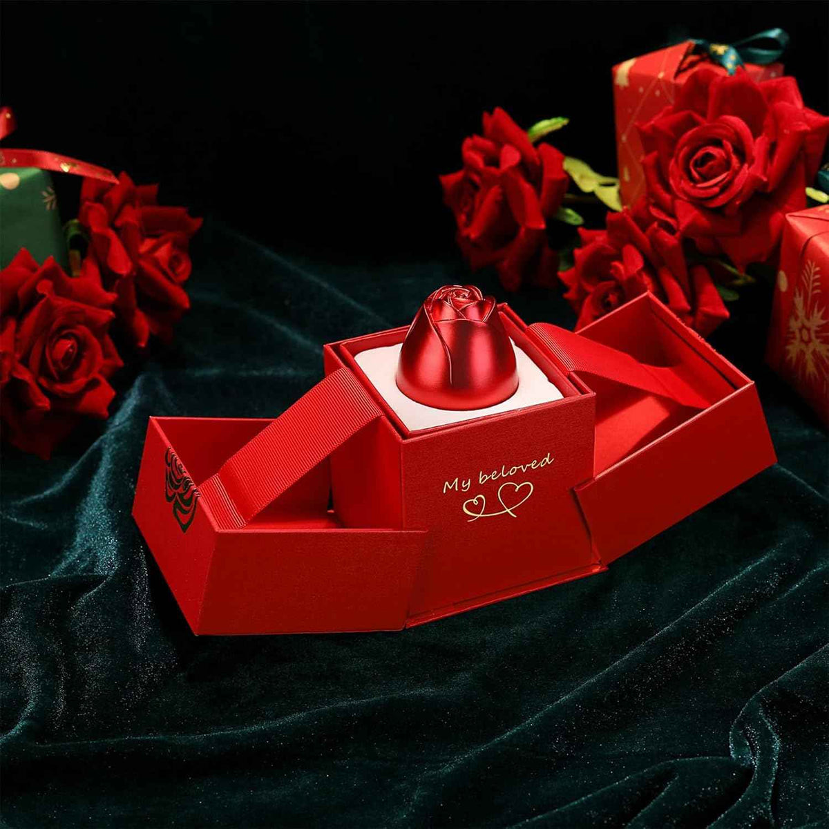 Rose Ring Box Jewellery – Romantic Gift with Magical Presentation