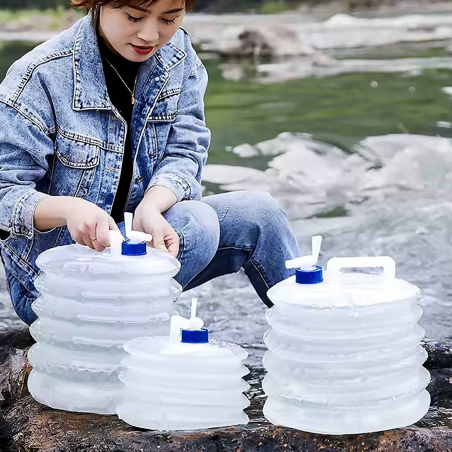 Collapsible Water Container – 10L Portable for Camping | hydrozilla