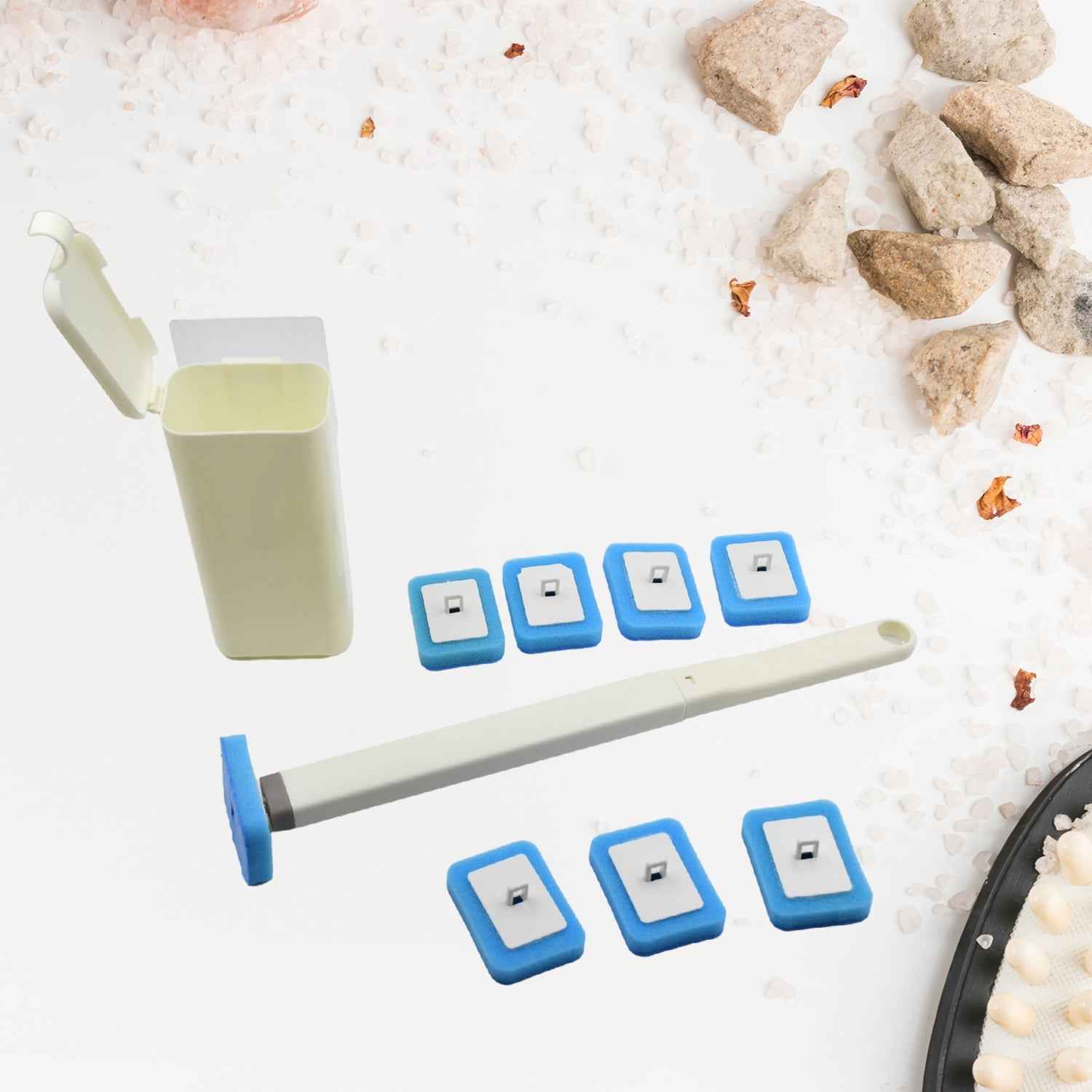 Disposable Toilet Brush Wand Kit with 8 Refills | Arrive Kit