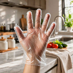 Disposable Plastic Gloves Ð Hygienic & Convenient for Food & Cleaning