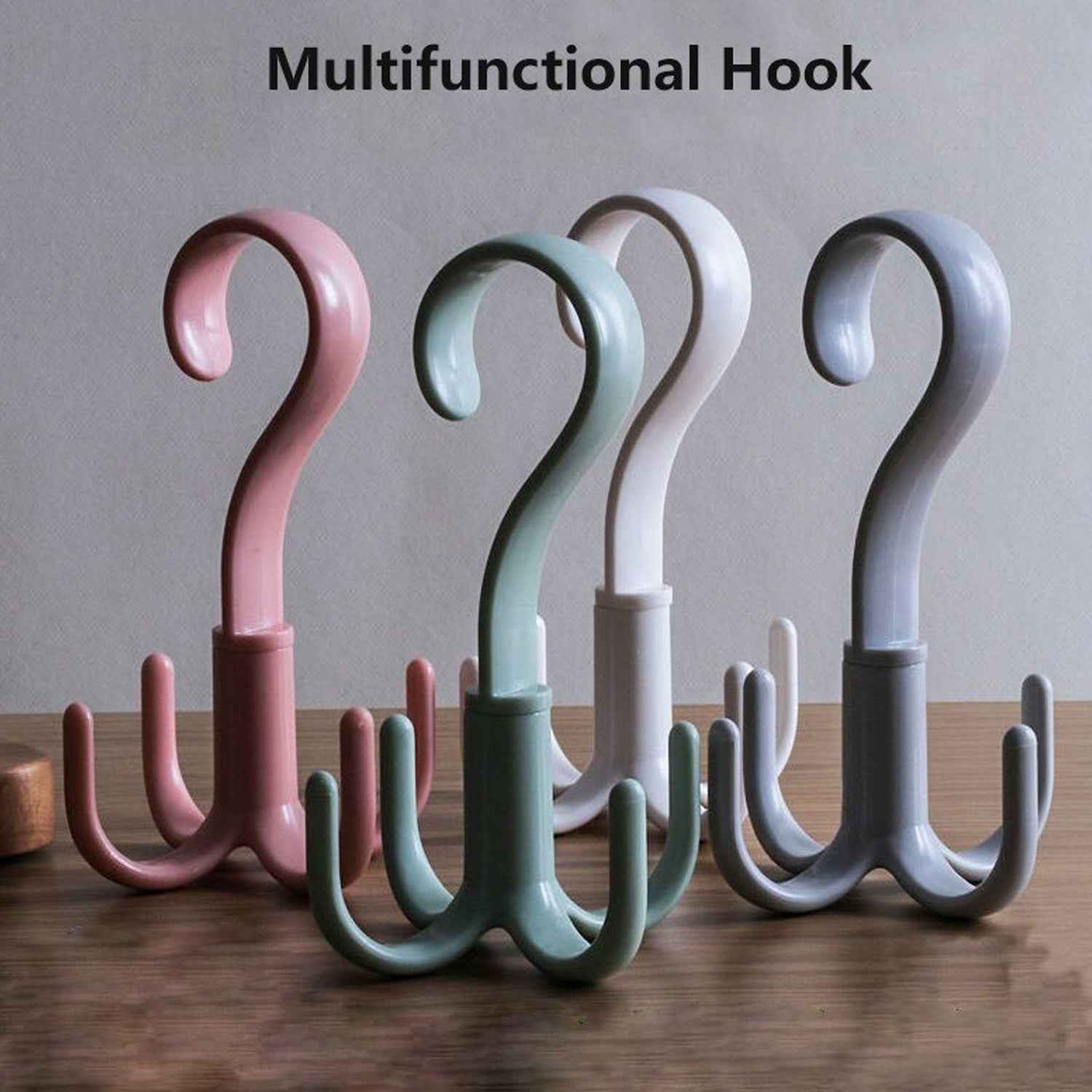 Purse Hanger Hook – 360° Rotatable 4-Claw Organizer | GlimmerHome