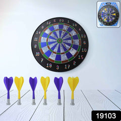 Magnetic Dart Board – Safe Indoor Outdoor Game with 6 Soft-Tip Darts