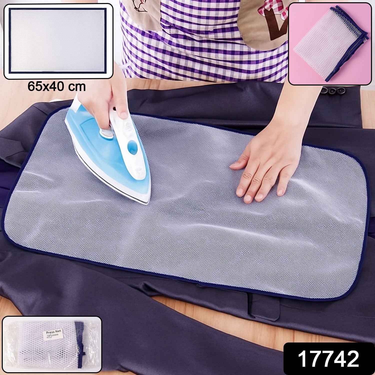 Heat-Resistant Ironing Mesh Press Cloth – 65x40 cm Protective Net