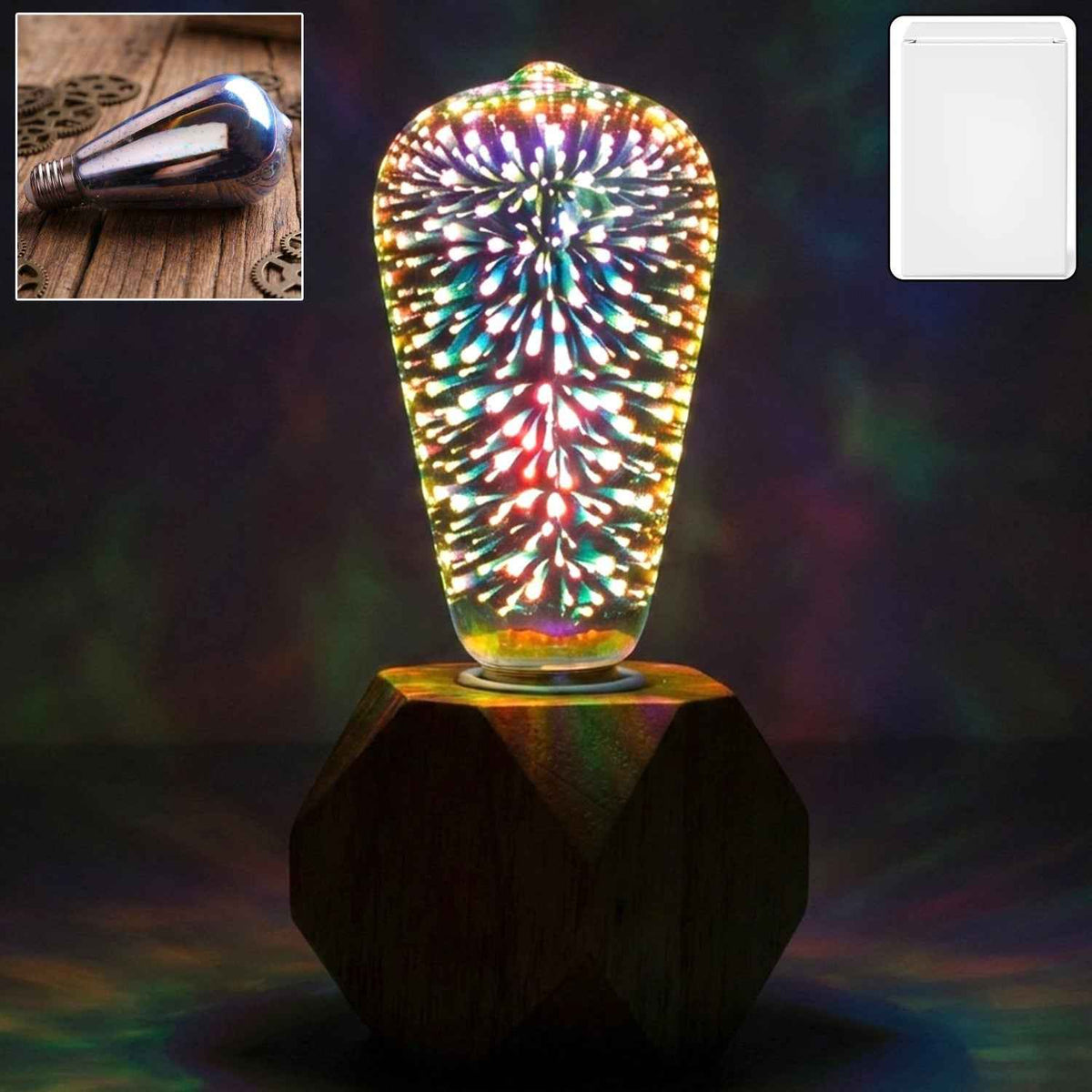 3D Firework LED Bulb – Sparkling Ambience for Home Decor