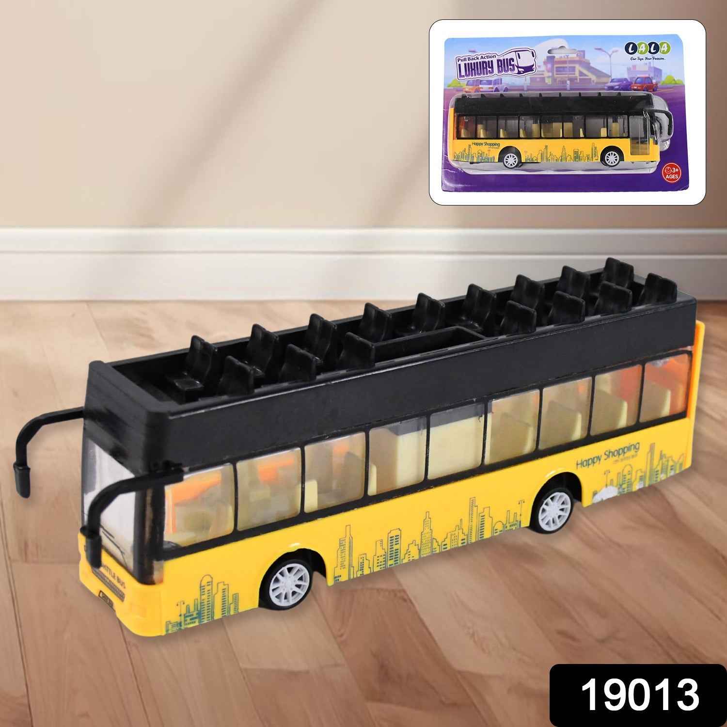 London Double Decker Bus Toy – Die-Cast Alloy with Pull-Back Action