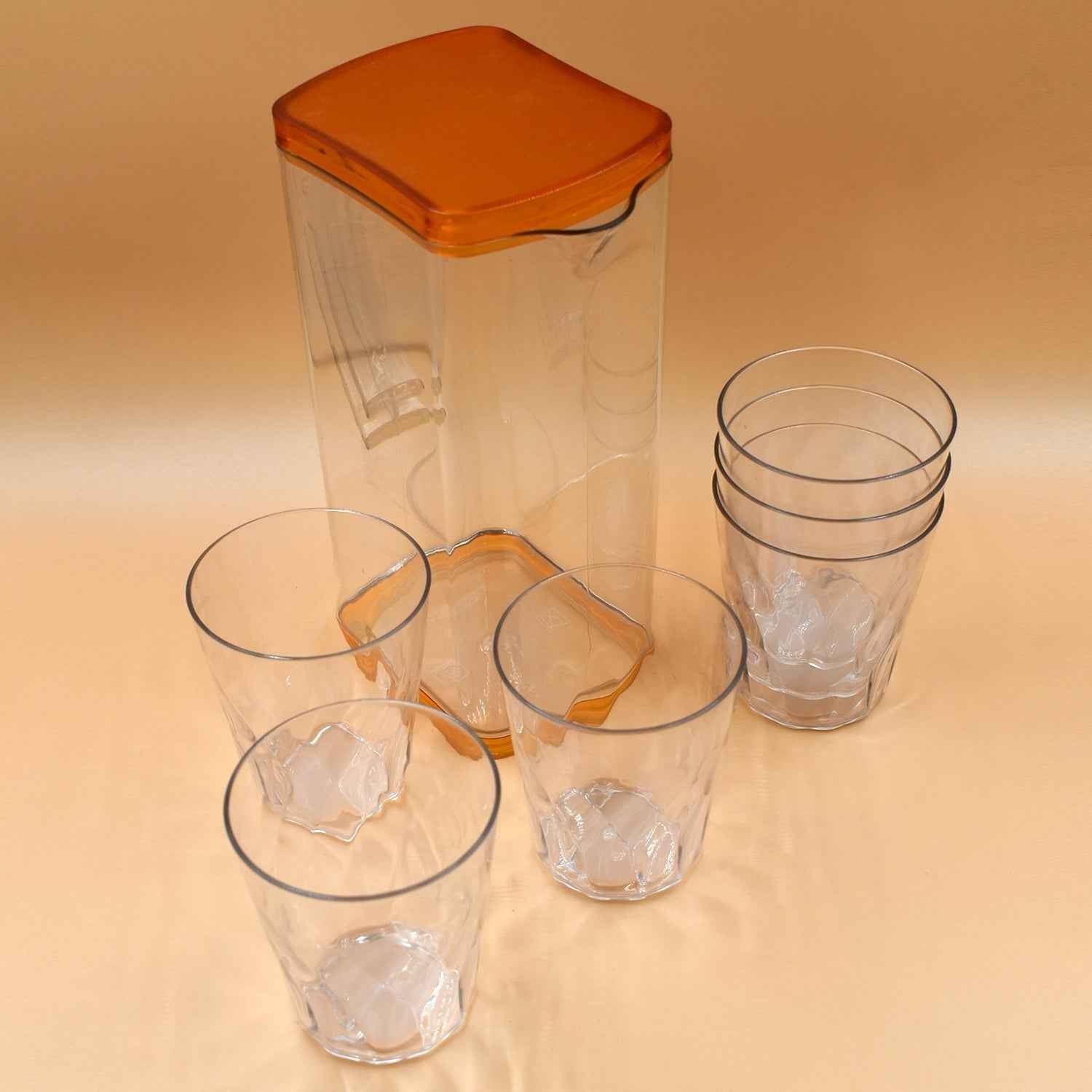 Plastic Water Jug Set 2L with 6 Glasses – BPA-Free | hydrozilla