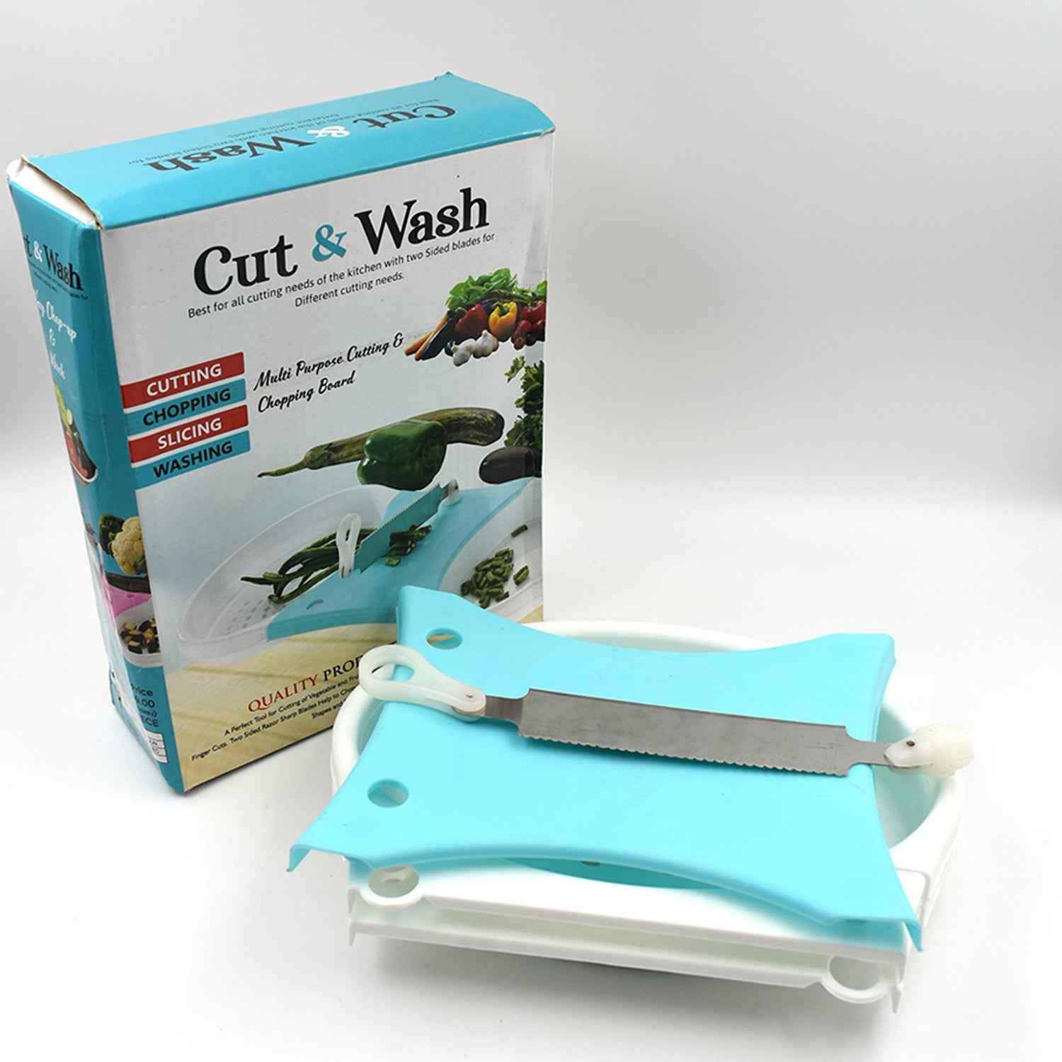 Vegetable Cutter and Washer – Adjustable 2-in-1 Kitchen Tool | Quickslice