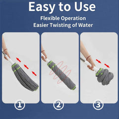 360° Spin Mop – Adjustable Handle & Microfiber Head for Effortless Cleaning