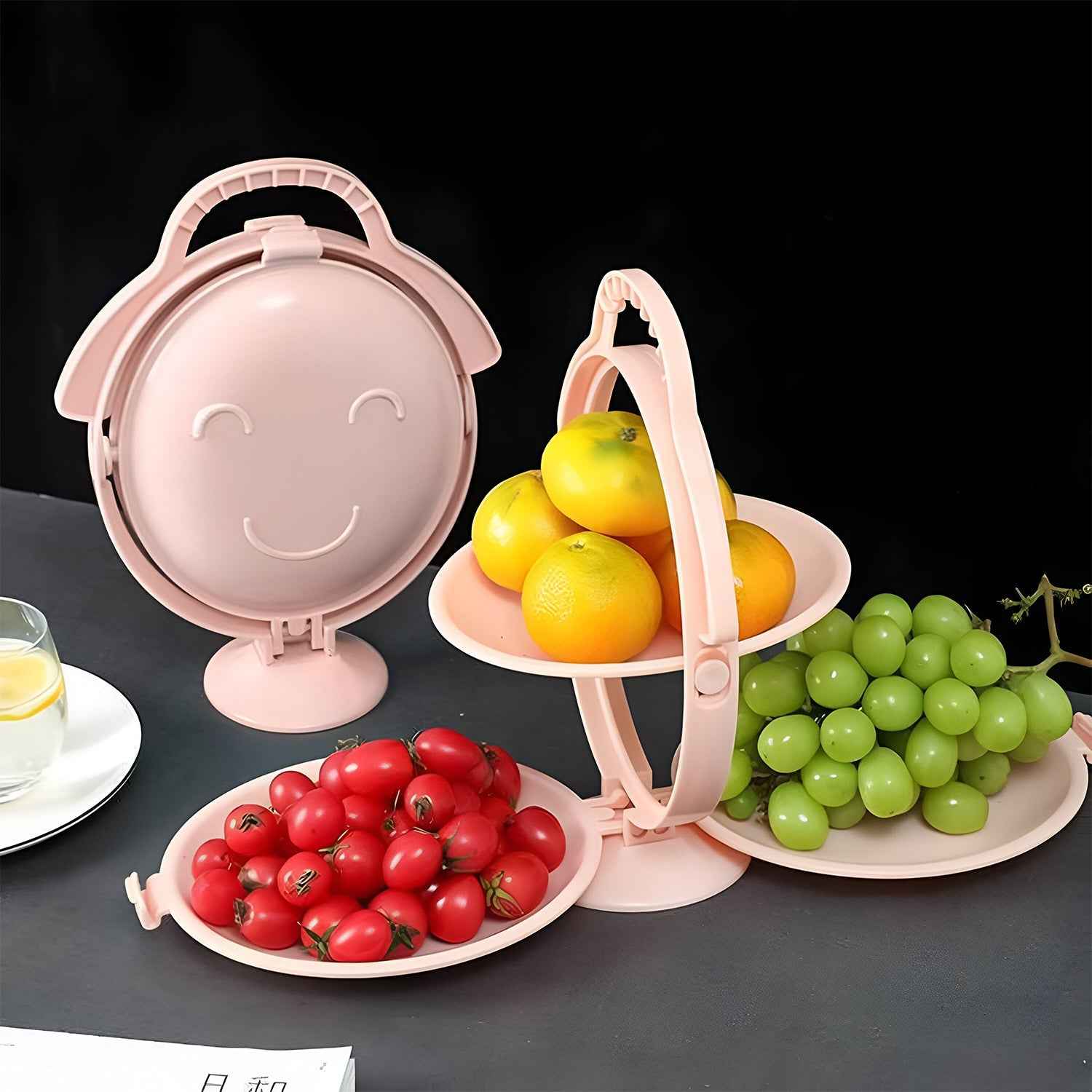 3-Layer Foldable Snack Serving Stand – Portable & Space-Saving