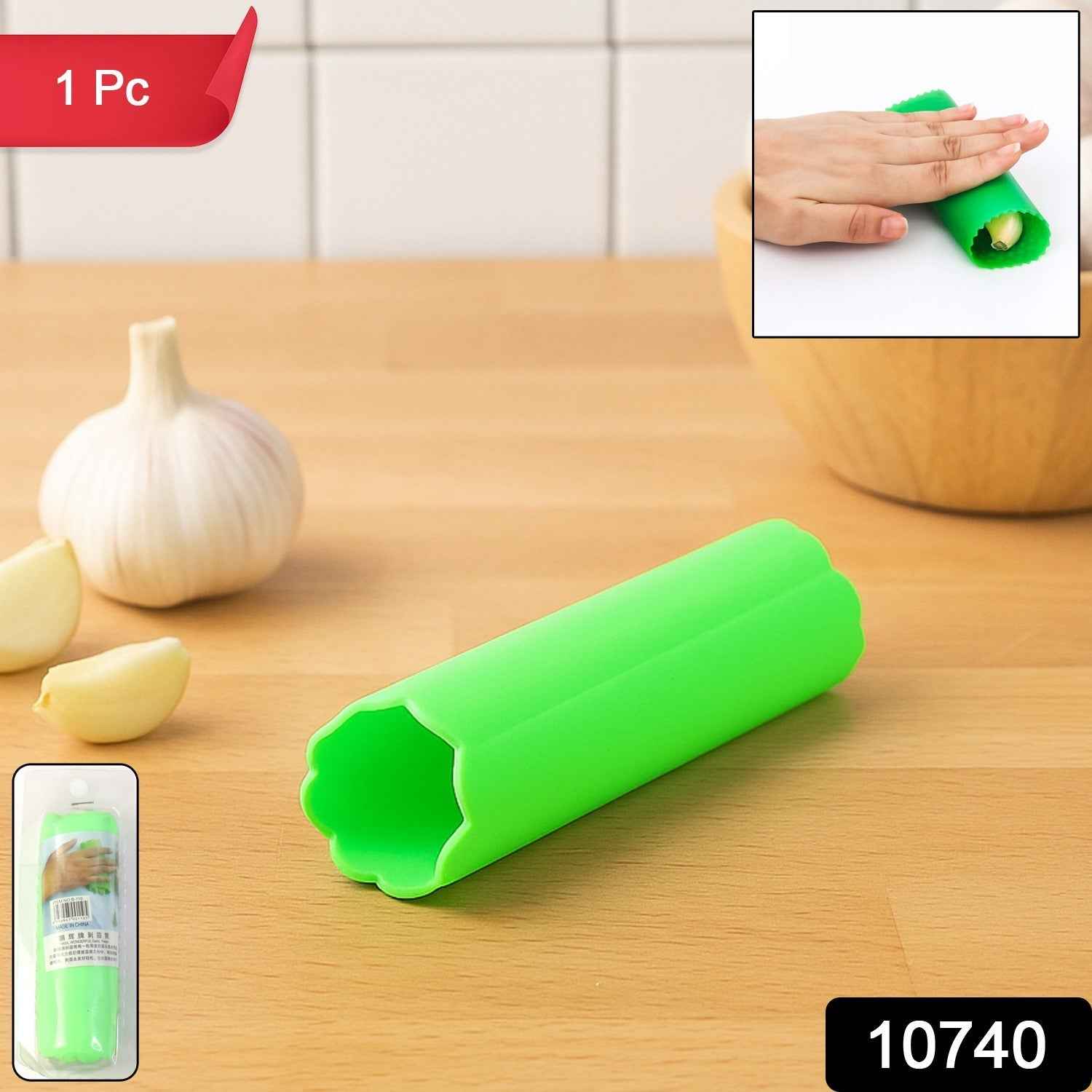 Silicone Garlic Peeler Tube – Quick & Hands-Free Garlic Skin Removal