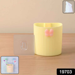 Wall-Mounted Toothbrush Holder – Butterfly Design & Strong Adhesive