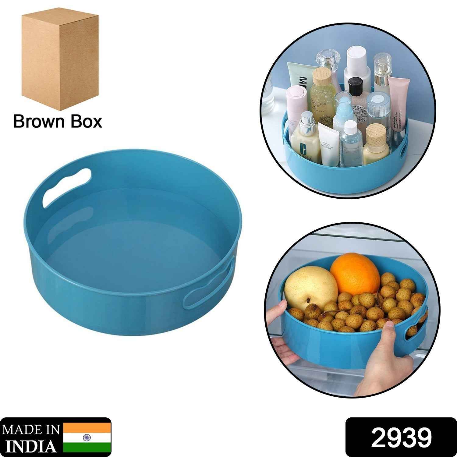 Rotating Kitchen Organizer – 360° Storage Turntable |
