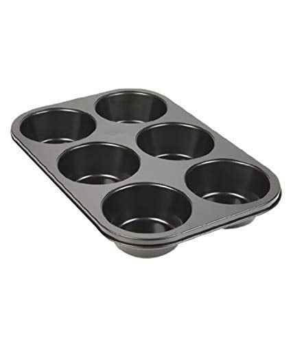 Non-Stick Muffin Tray – 6-Cavity Steel Baking Pan | Indo Glow