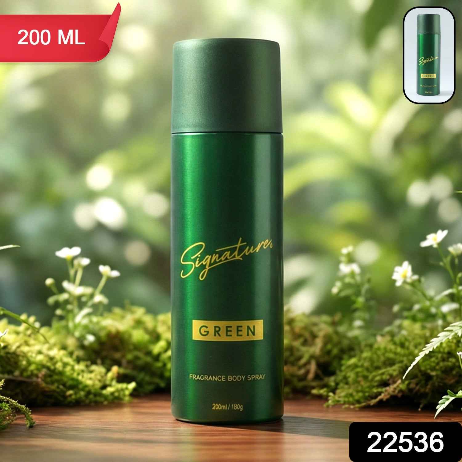 Men's Green Fragrance Body Spray – Long Lasting Fresh Scent