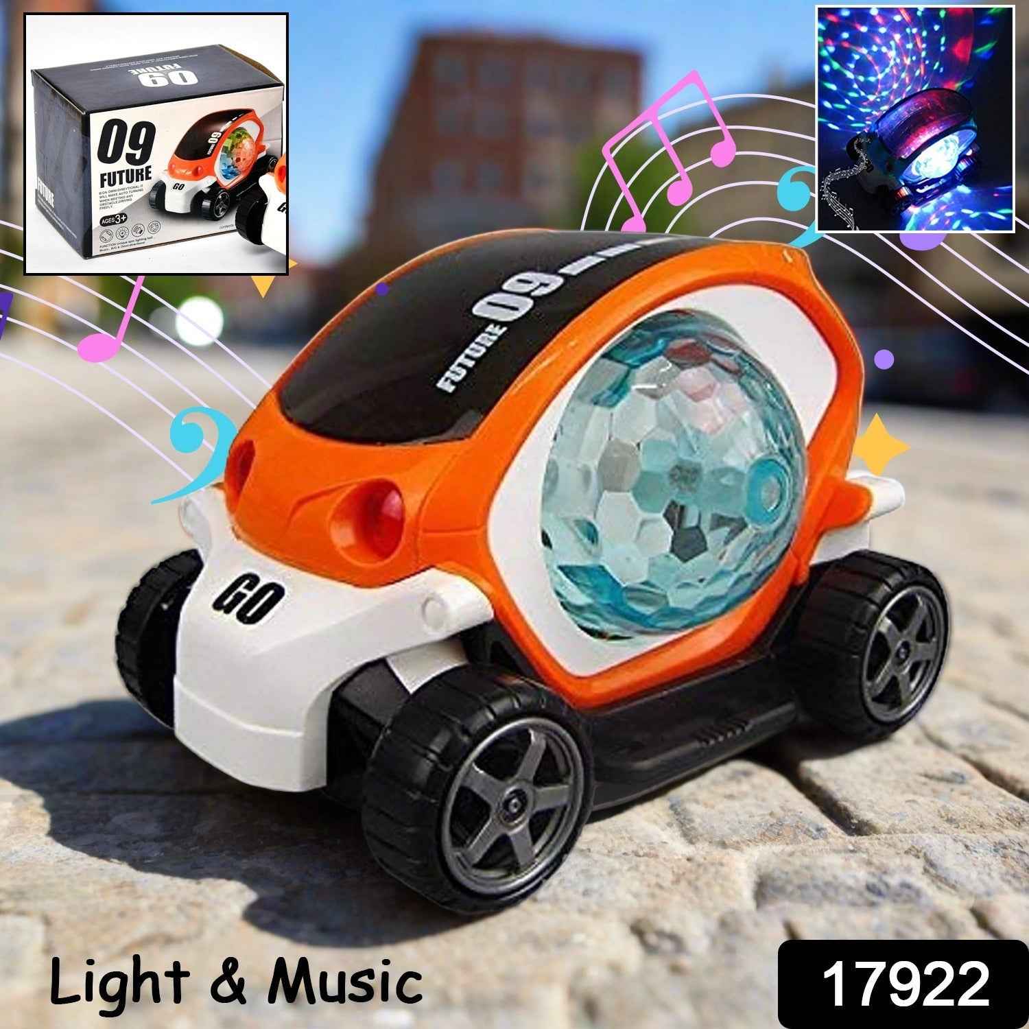 Rotating Stunt Car Toy – 360° Bump & Go Fun | Spark Tots