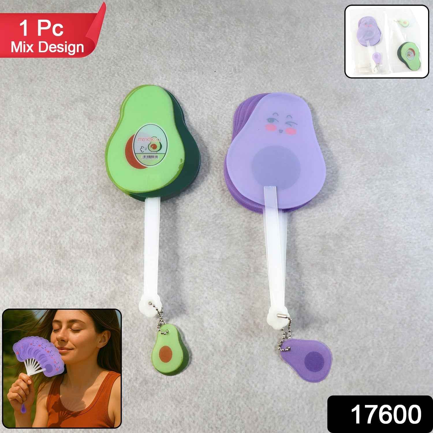 Foldable Pocket Fan – Compact & Lightweight Keychain Fan
