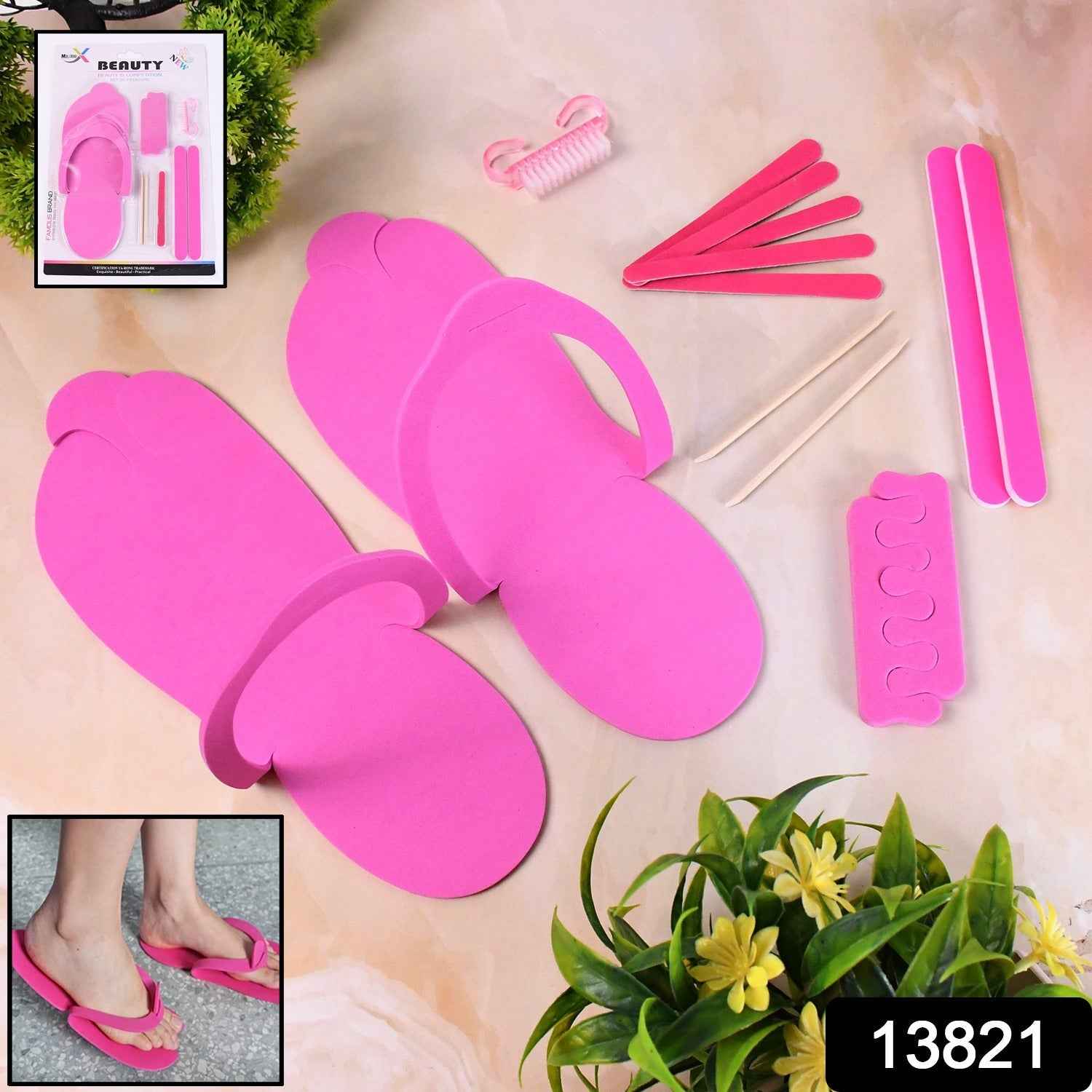 Professional Pedicure Kit – 13 Pc Foot Care Set | Velvet Wipe