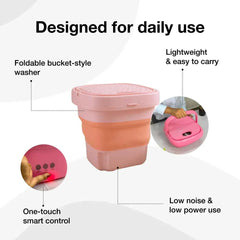Portable Washing Machine – Foldable Mini Washer | Velvet Wipe