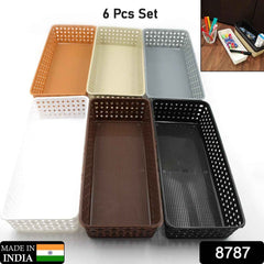 Desk Organizer Tray – 6-Piece Multipurpose Storage | VoltDesk