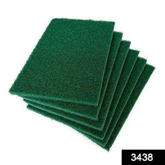 Scrub Sponge Pads – Aqua Green, Pack of 6 for Home | Velvet Wipe