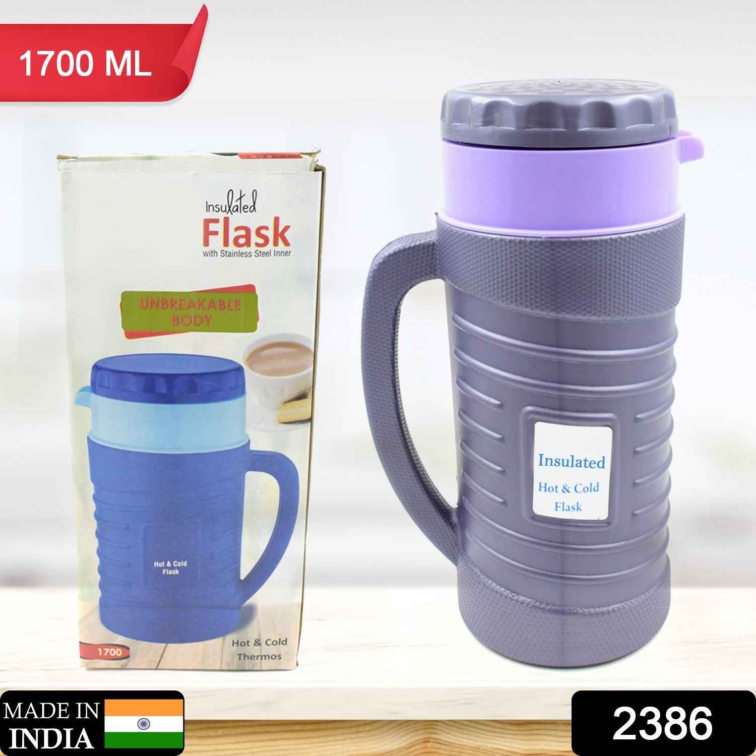Ergonomic design of a Nekza insulated flask for easy pouring.