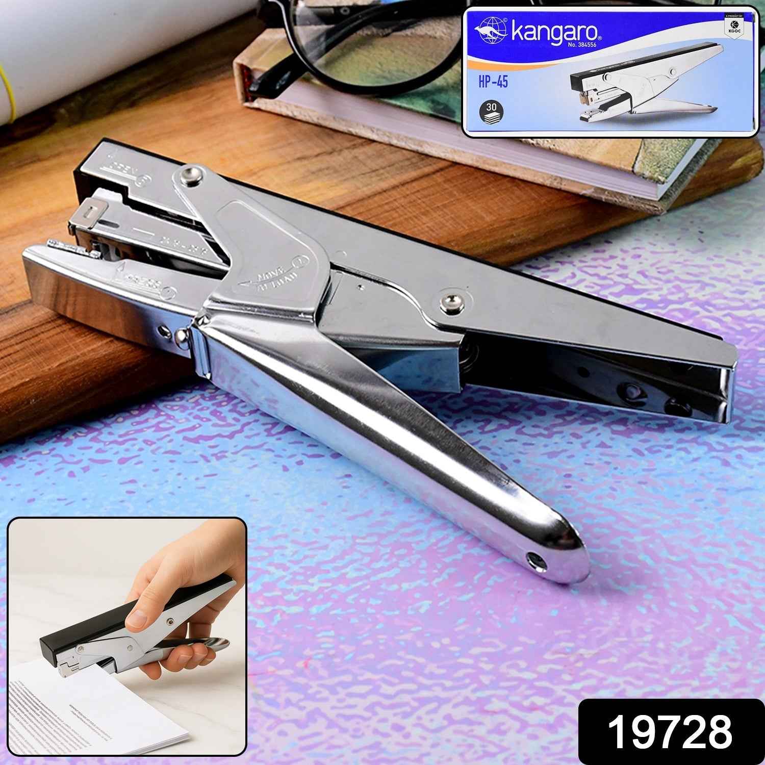 Plier Stapler – Heavy Duty Metal Body for Up to 30 Sheets