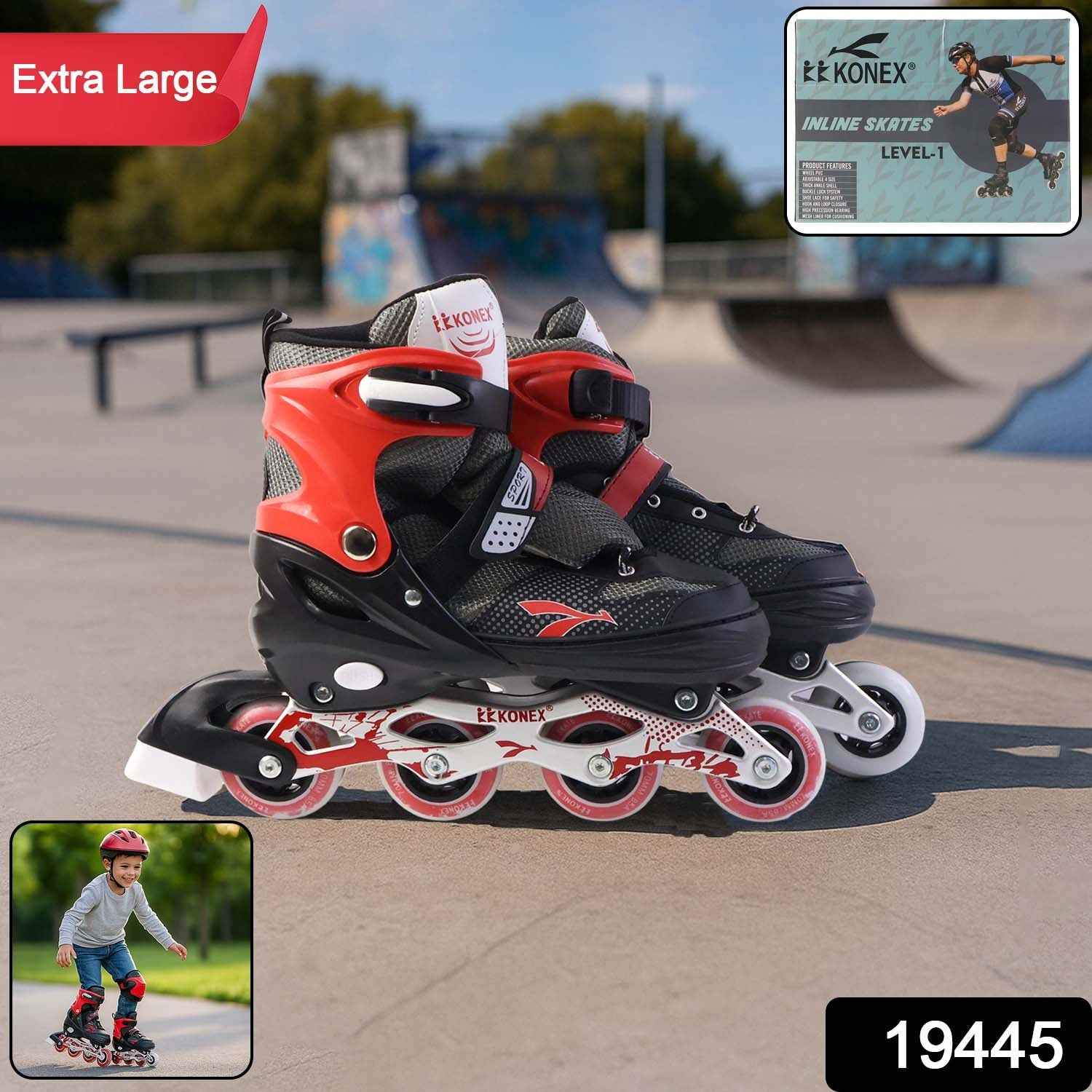 Adjustable Inline Skates XL – Durable, Comfortable Fit for Kids & Adults