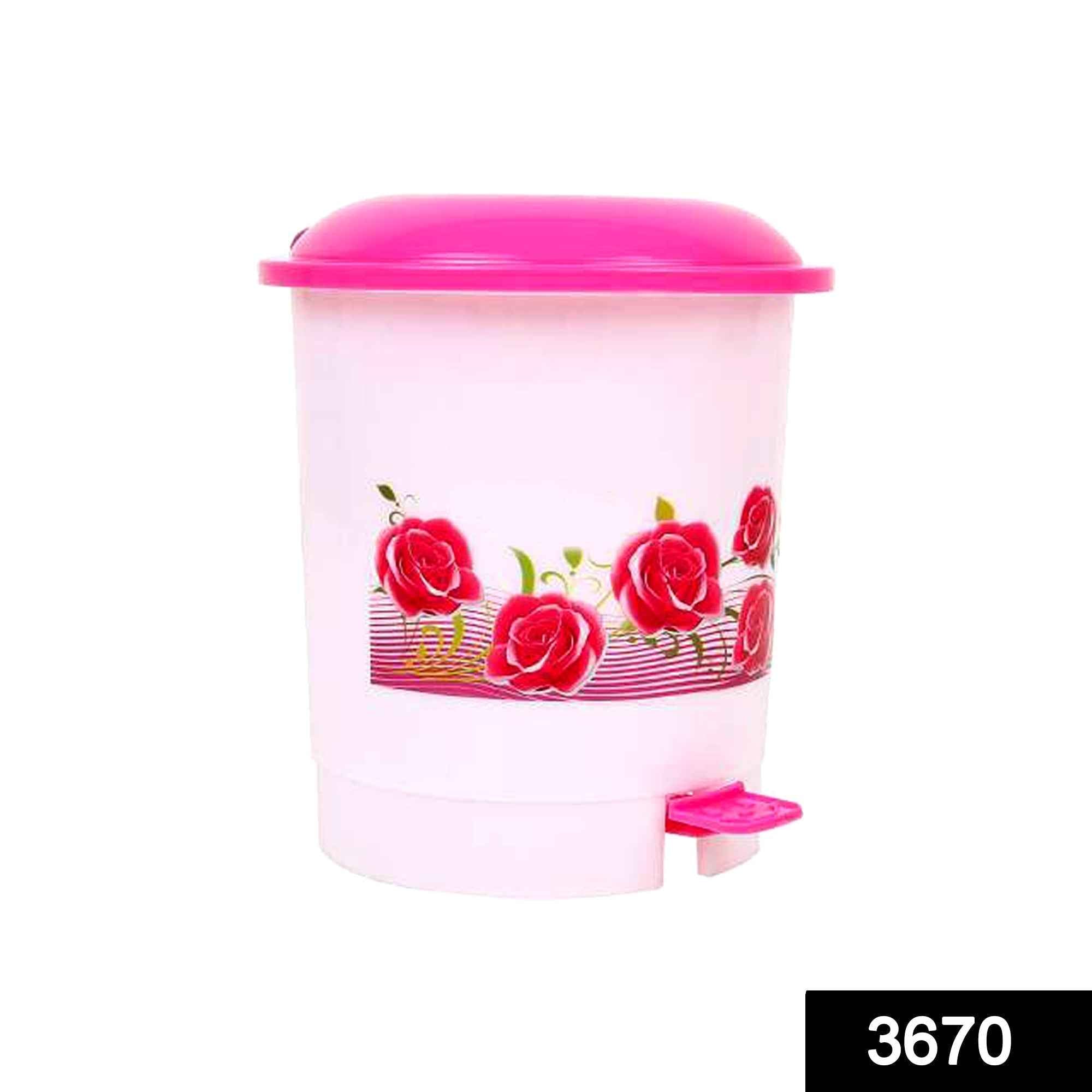 Desk Dustbin – Compact Plastic Pedal Bin for Home & Office | Velvet Wheels