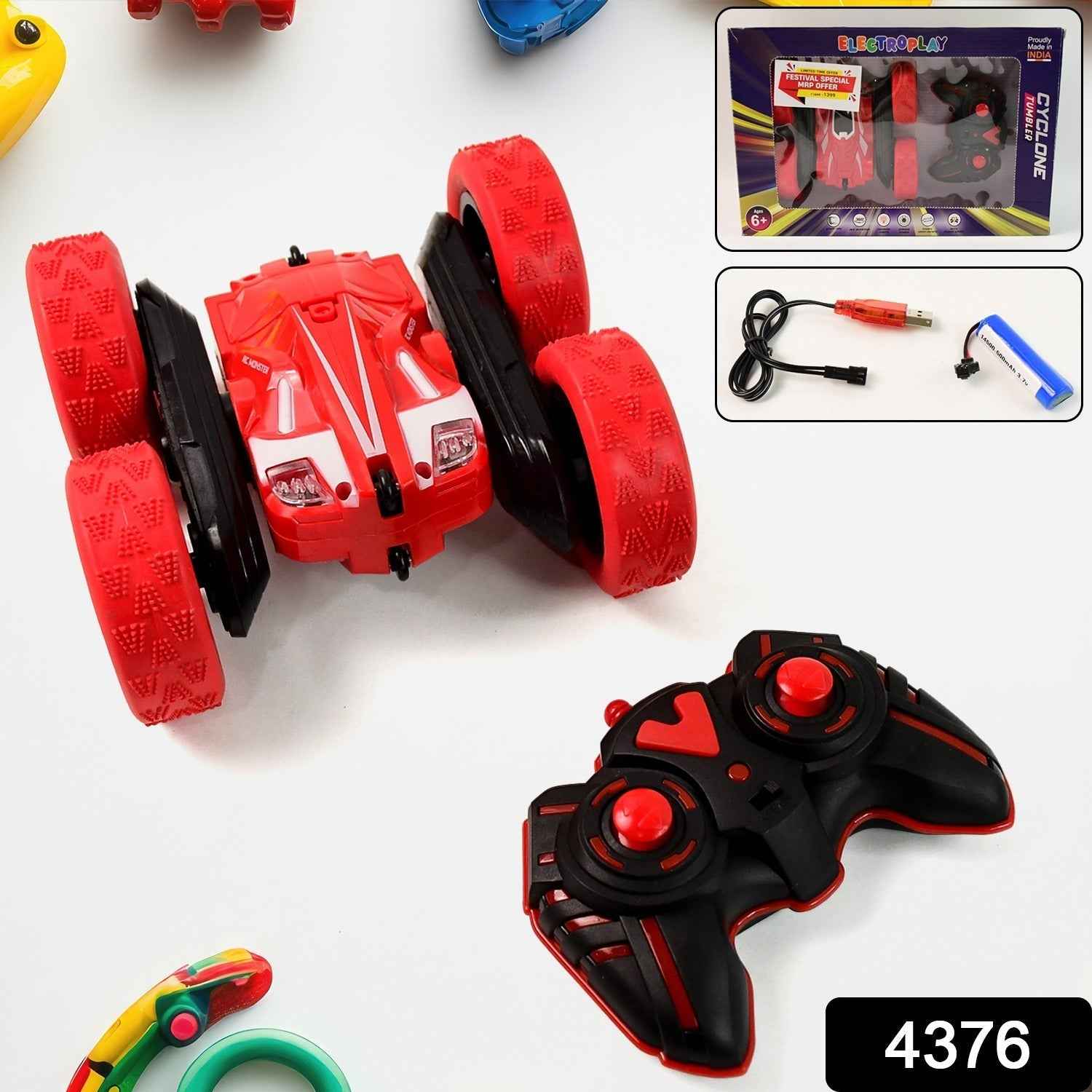 Remote Control Stunt Car – 360° Flips & All-Terrain Tires