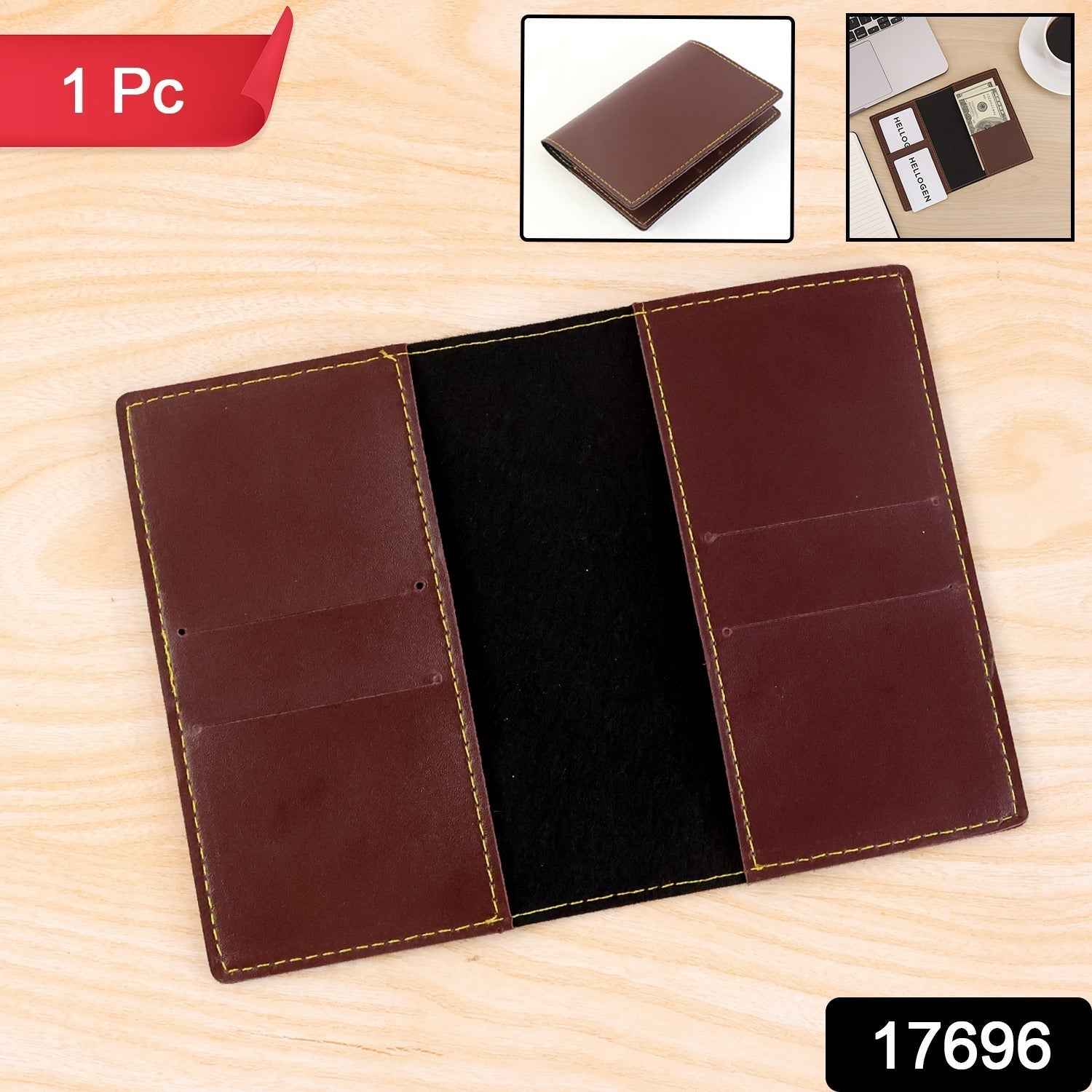 PU Leather Card Holder – Slim, Multipurpose Travel Wallet
