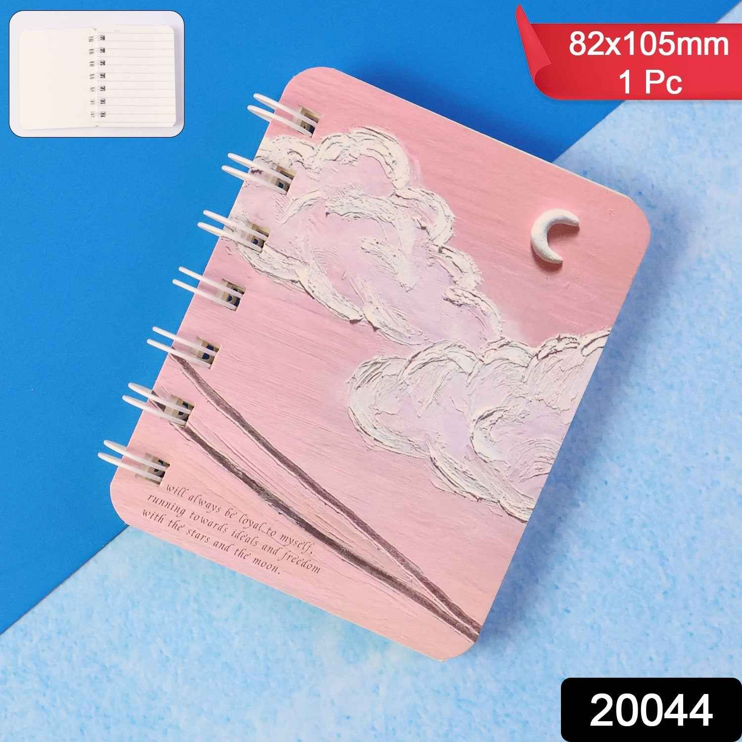 Mini Spiral Bound Pocket Notebook – Compact Artistic Writing Diary