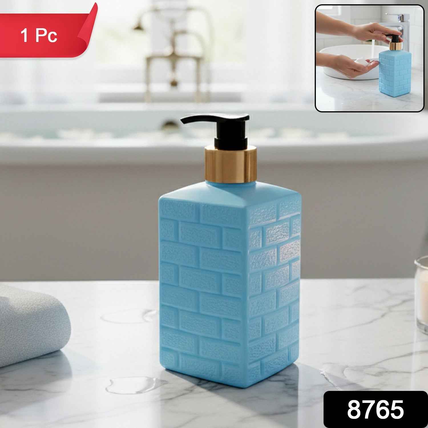 Plastic Soap Dispenser – Leak-Resistant & Refillable Pump Bottle