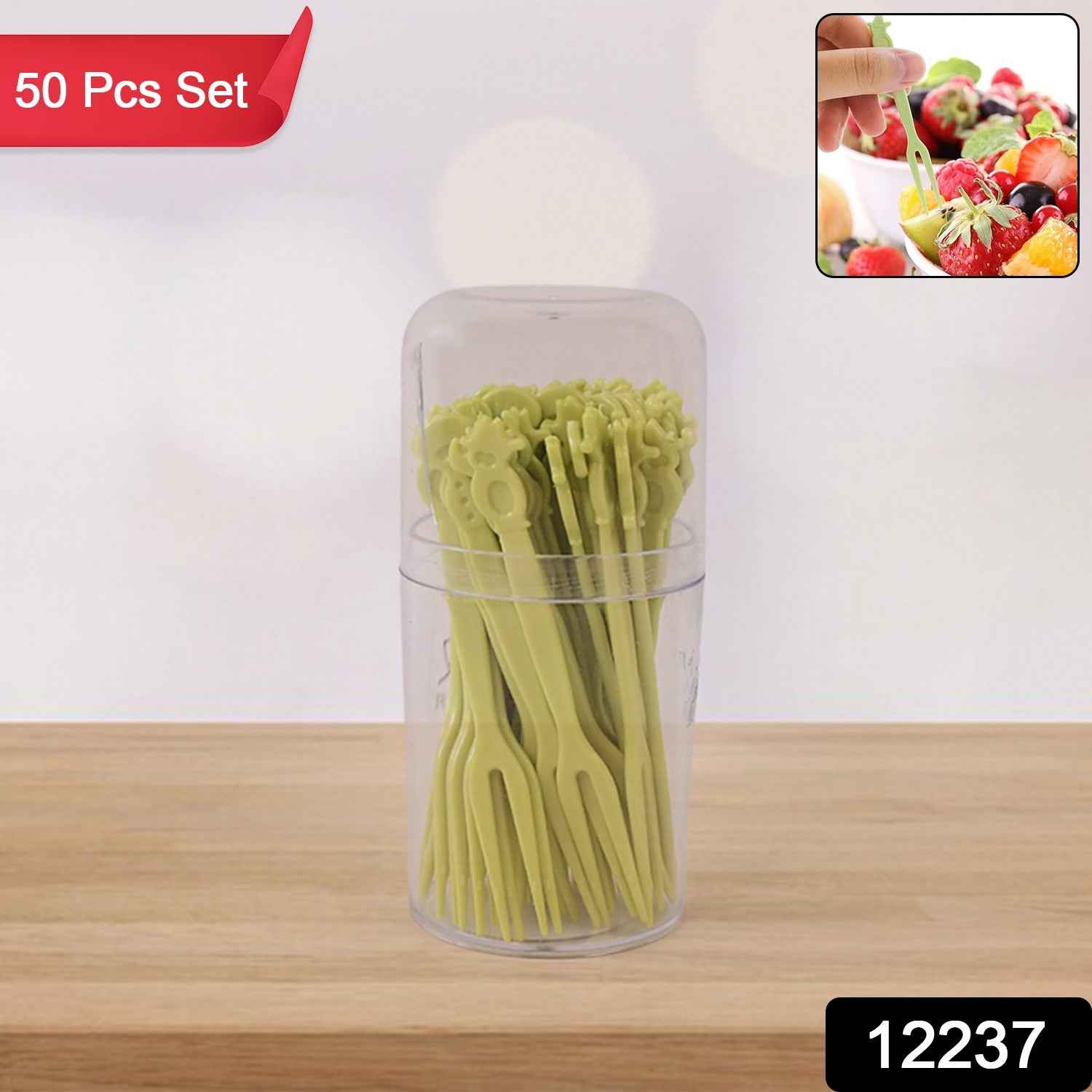 Close-up of plastic mini dessert forks