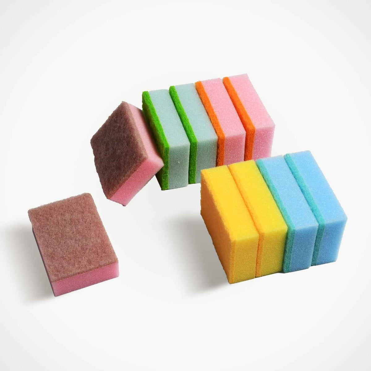 Dish Cleaning Sponge – Durable Kitchen Scrubber 10pc | Velvet Wipe