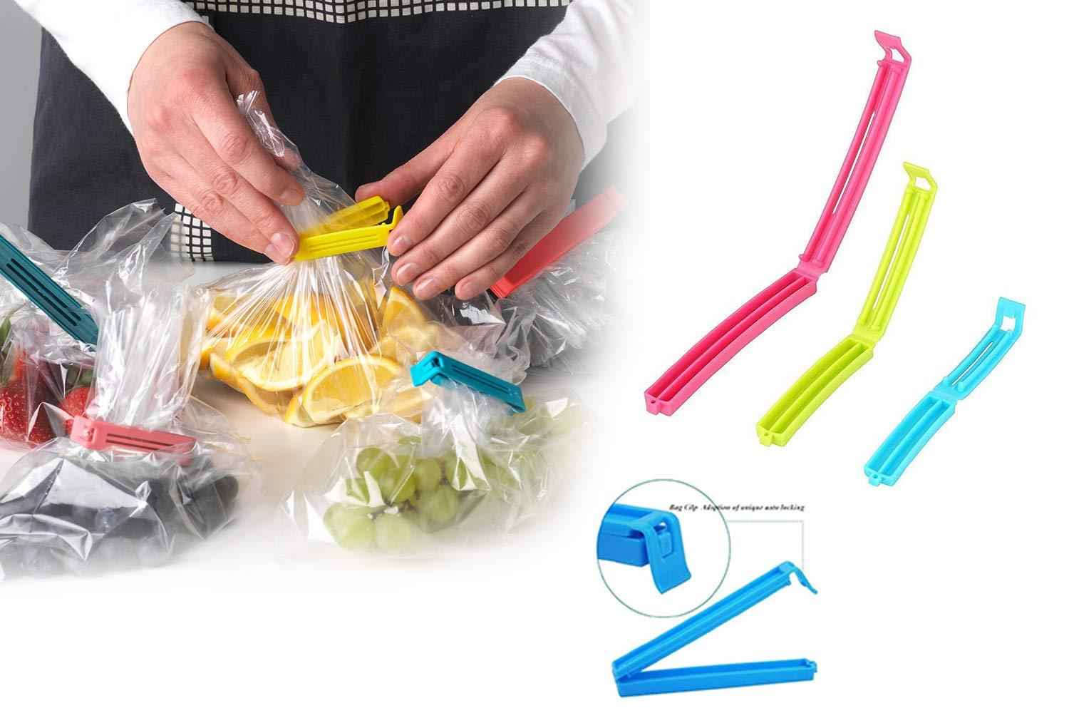 Snack Bag Clips – 18 Pc Multicolour Set | Tidy Table