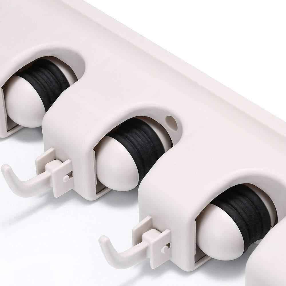 Detailed view of the durable construction of the GlimmerHome mop and broom holder.