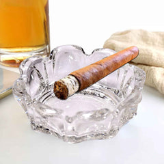 Cigar Ashtray – Round Glass Tabletop for Home & Office | Sanford