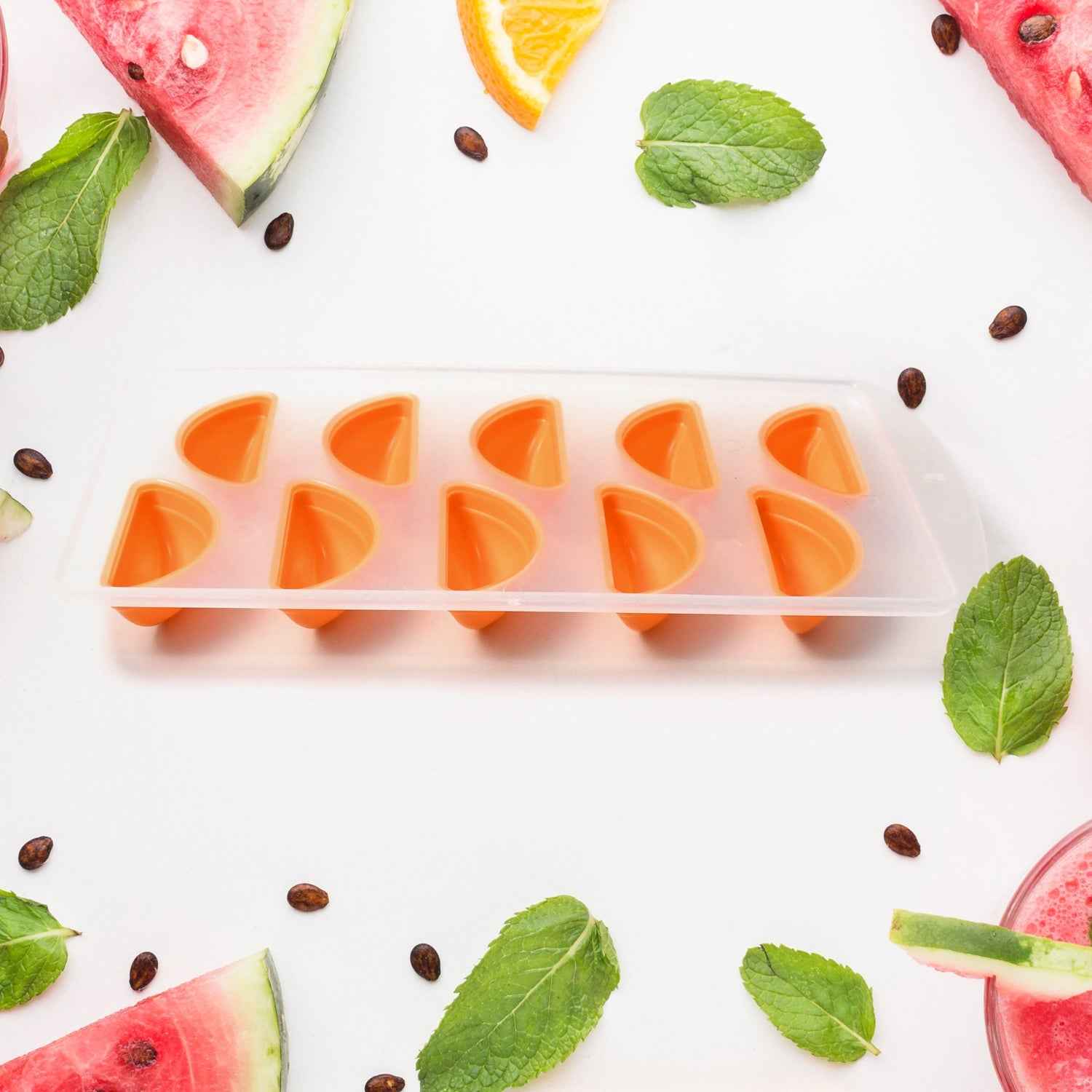 Silicone Fruit Ice Tray – Fun & Easy Release Molds | ChillPour
