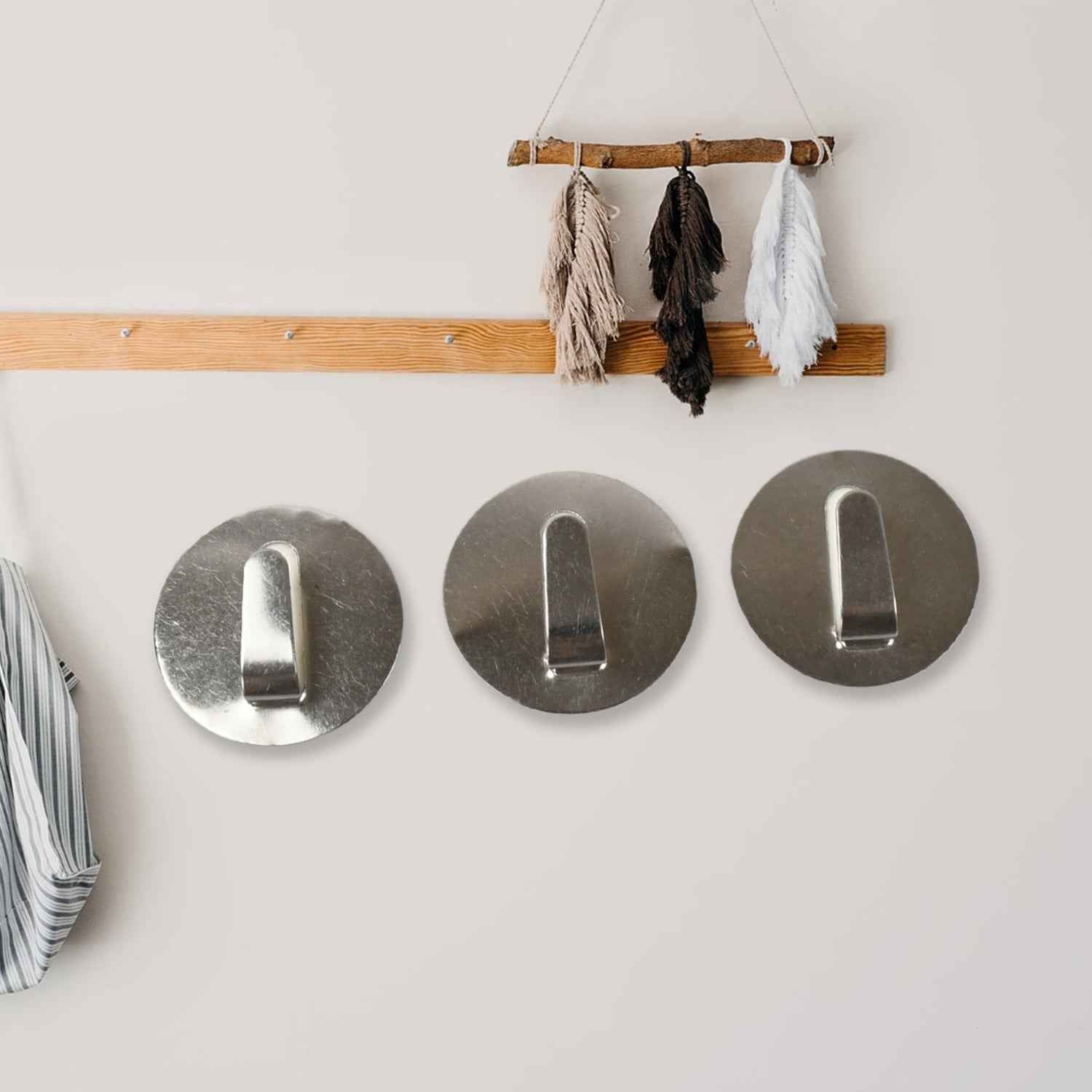 Self-Adhesive Hooks – Heavy Duty Steel Wall Hangers | Bathora
