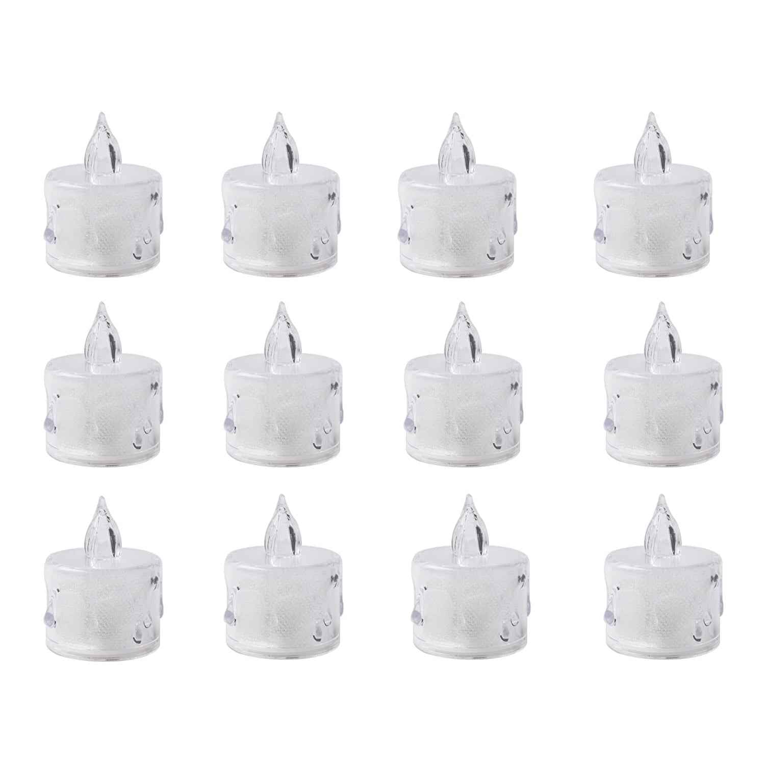 Flameless LED Tealight Candles – Decorative Acrylic | Giftoiza