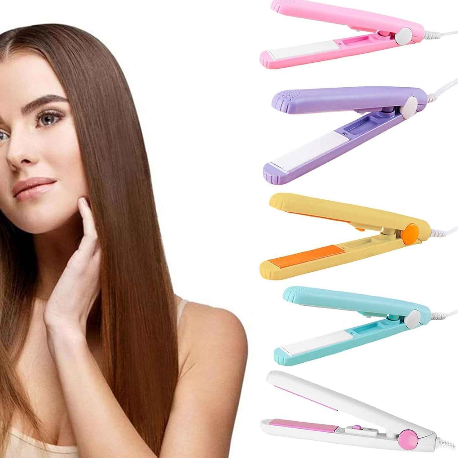 Mini Hair Styler – Ceramic Straightener & Curler | Velvet Wellness
