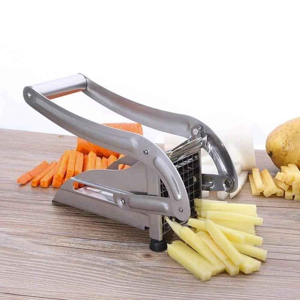 French Fries Cutter – Potato Chips Maker with 2 Blades | ChefAura