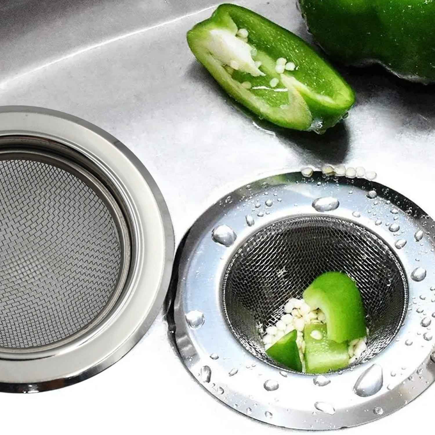 Stainless Steel Sink Strainer – Medium, Rust-Proof | SparkleTidy