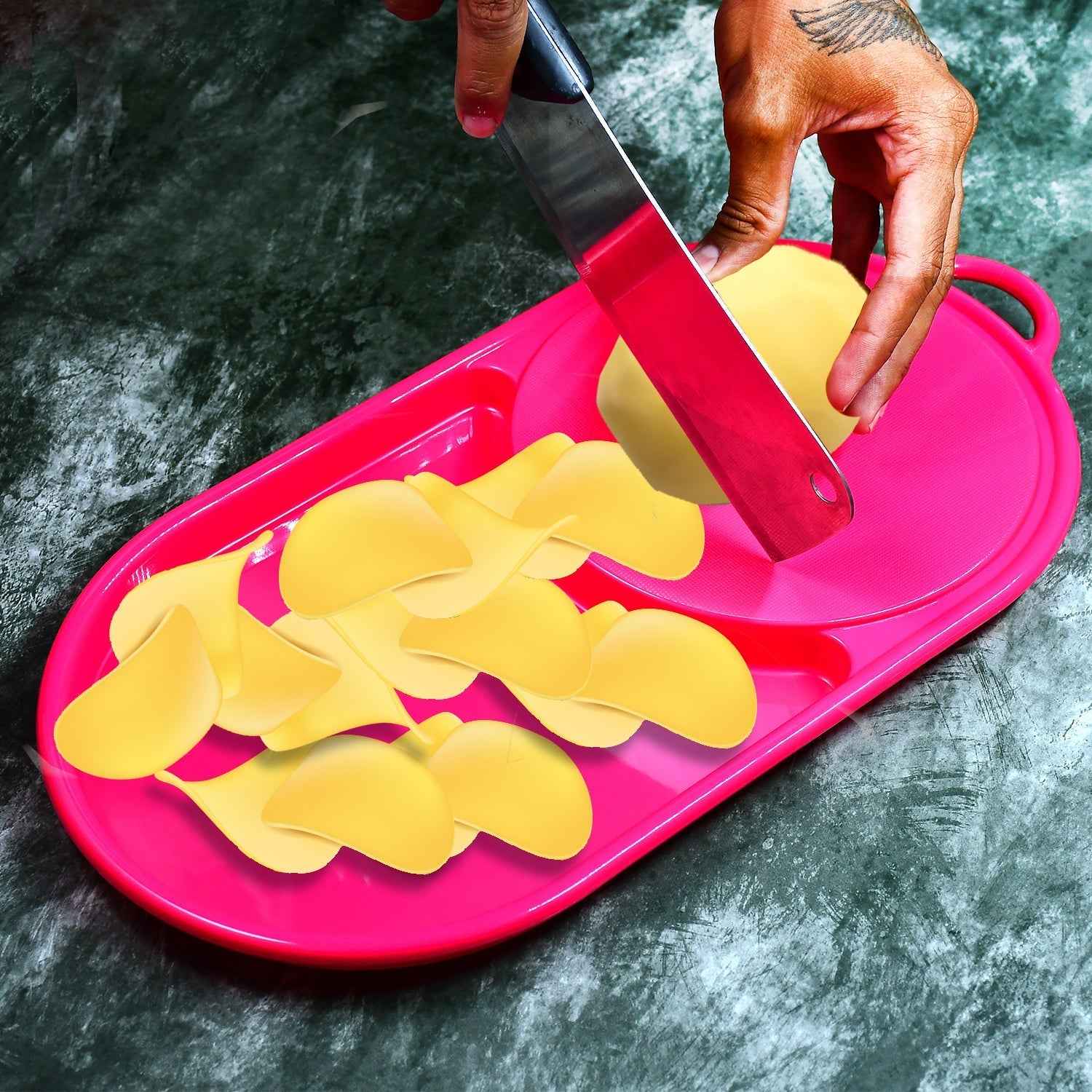 Plastic Chopping Board with Tray – Smart Food Prep & Collection | Quickslice