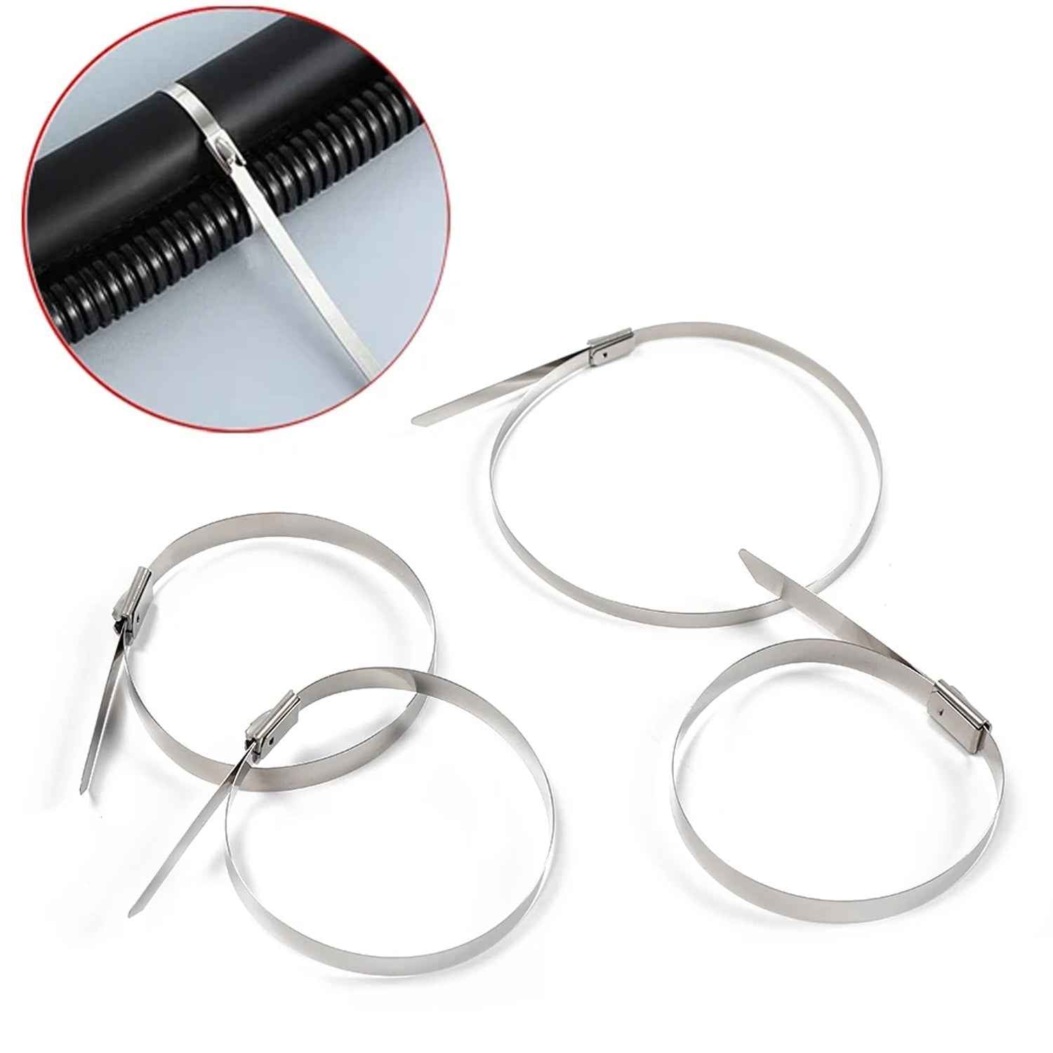 Stainless Steel Cable Tie – Multipurpose 10-Pc Set | wipe tech